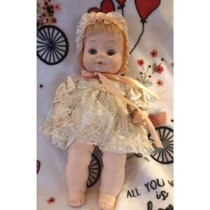 Adorable 11" Vintage Baby Doll Marked Horsman Doll All RUBBER
